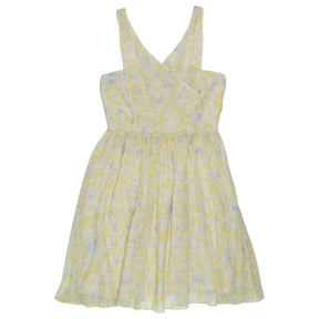 Whistles Lemon Pattern Silk Strappy Dress