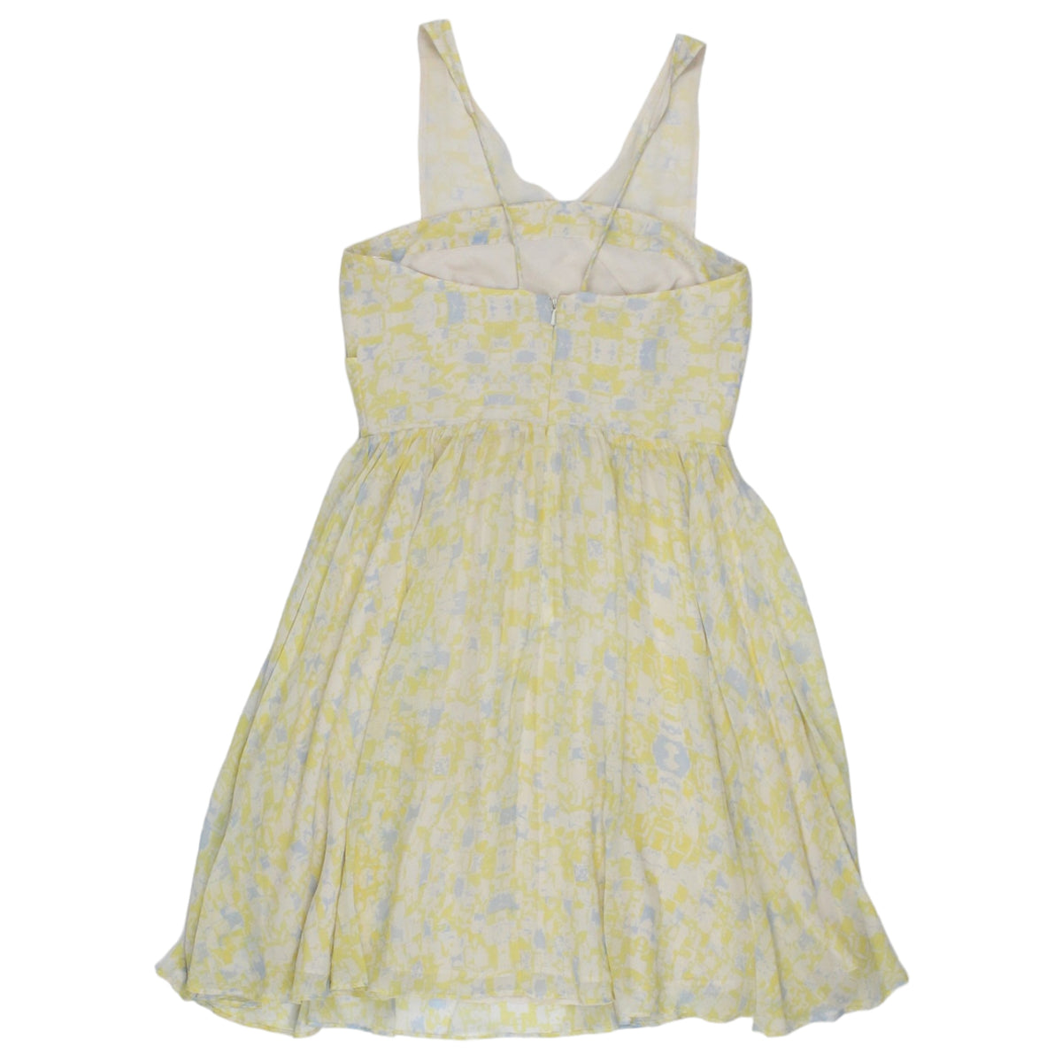 Whistles Lemon Pattern Silk Strappy Dress