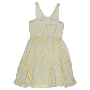 Whistles Lemon Pattern Silk Strappy Dress