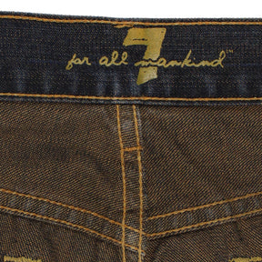 For All Mankind Black/Sand Mid Rise Jeans