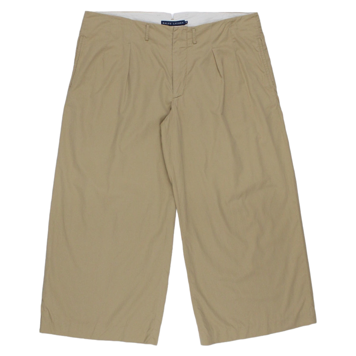 Ralph Lauren Sand, Cropped, Pleated Chino's
