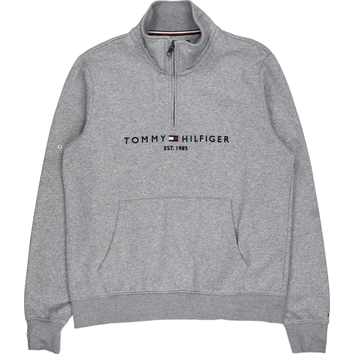Tommy Hilfiger Grey Marl Zipped Sweatshirt