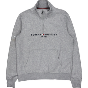 Tommy Hilfiger Grey Marl Zipped Sweatshirt