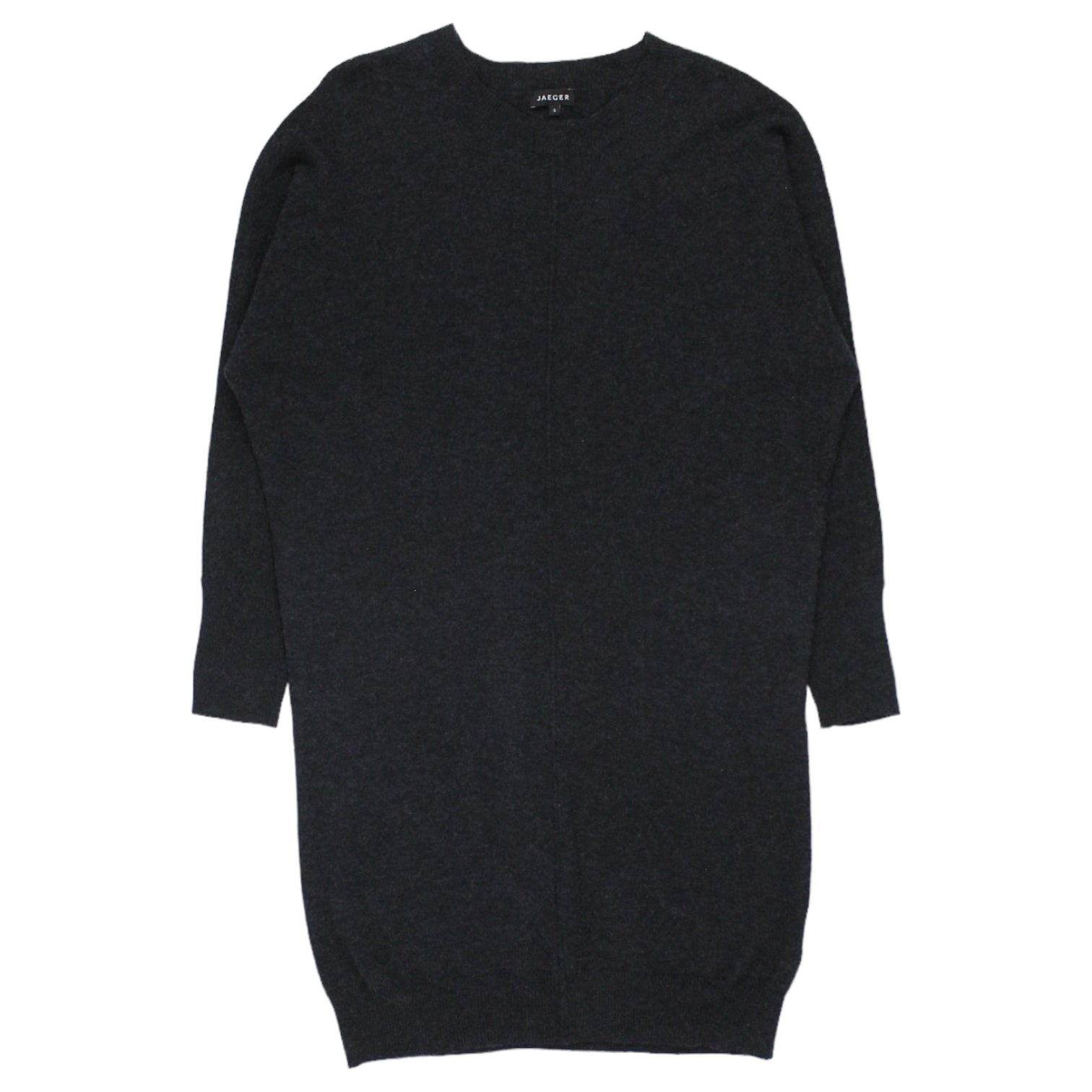 Jaeger Charcoal Wool/Cashmere Jumper Dress