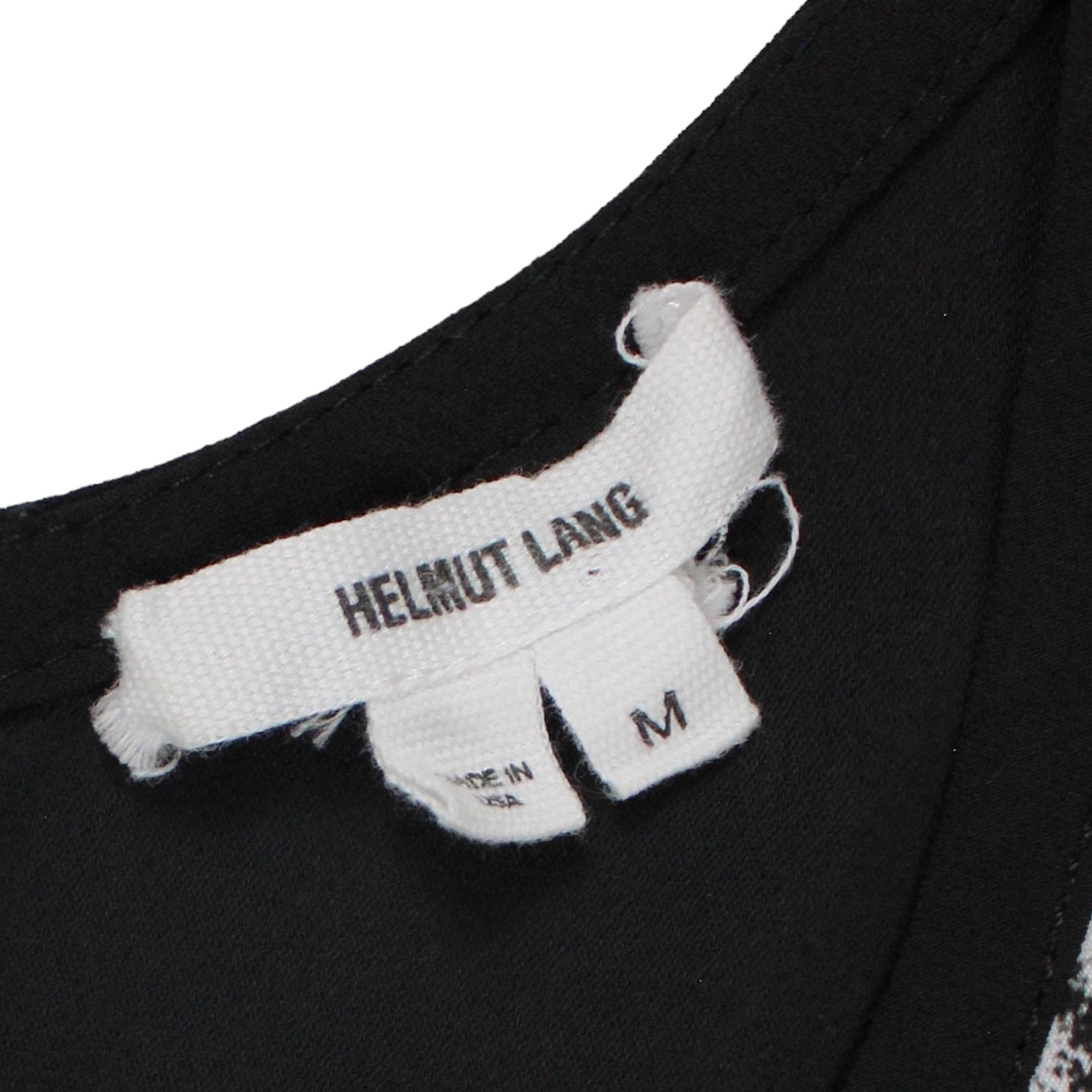 Helmut Lang Black/White Print Top