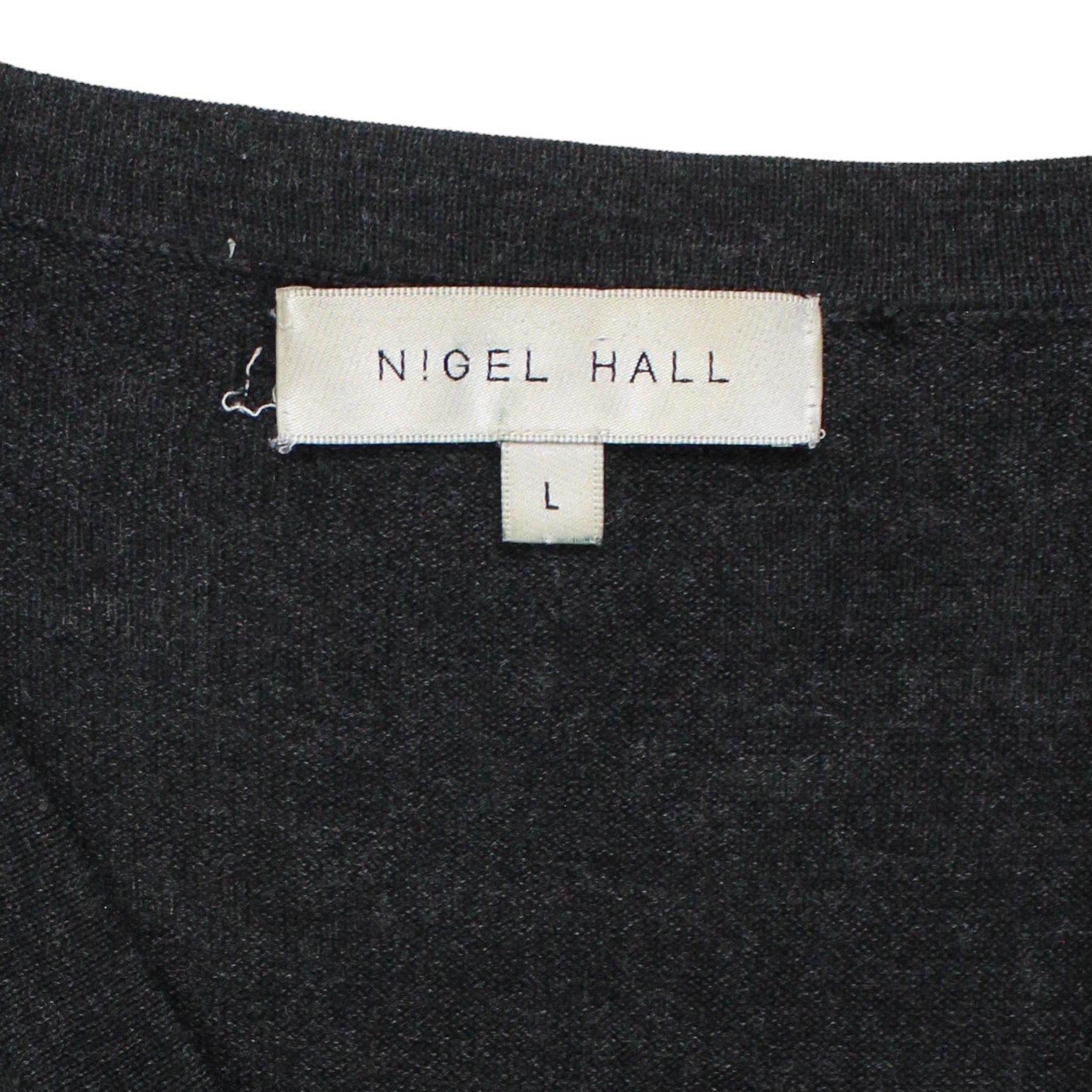 Nigel Hall Charcoal V-Neck Cardigan