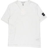 Calvin Klein White Overlock Detail T-Shirt