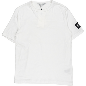 Calvin Klein White Overlock Detail T-Shirt