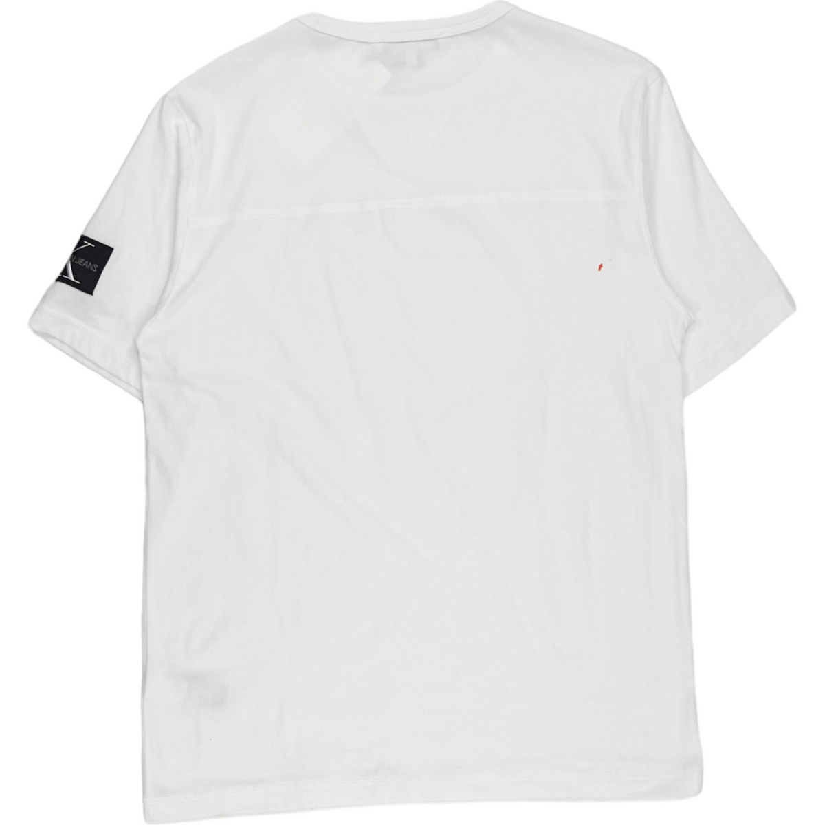 Calvin Klein White Overlock Detail T-Shirt