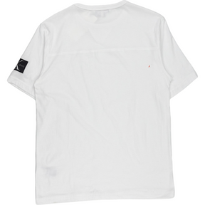 Calvin Klein White Overlock Detail T-Shirt