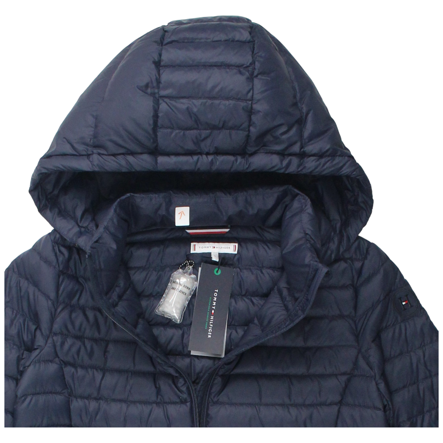 Tommy Hilfiger Navy Down Hooded Jacket