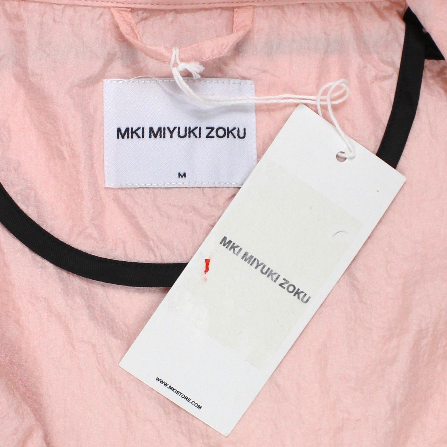 MKi Miyuki Zoku Pink Nylon Zip Shirt Jacket