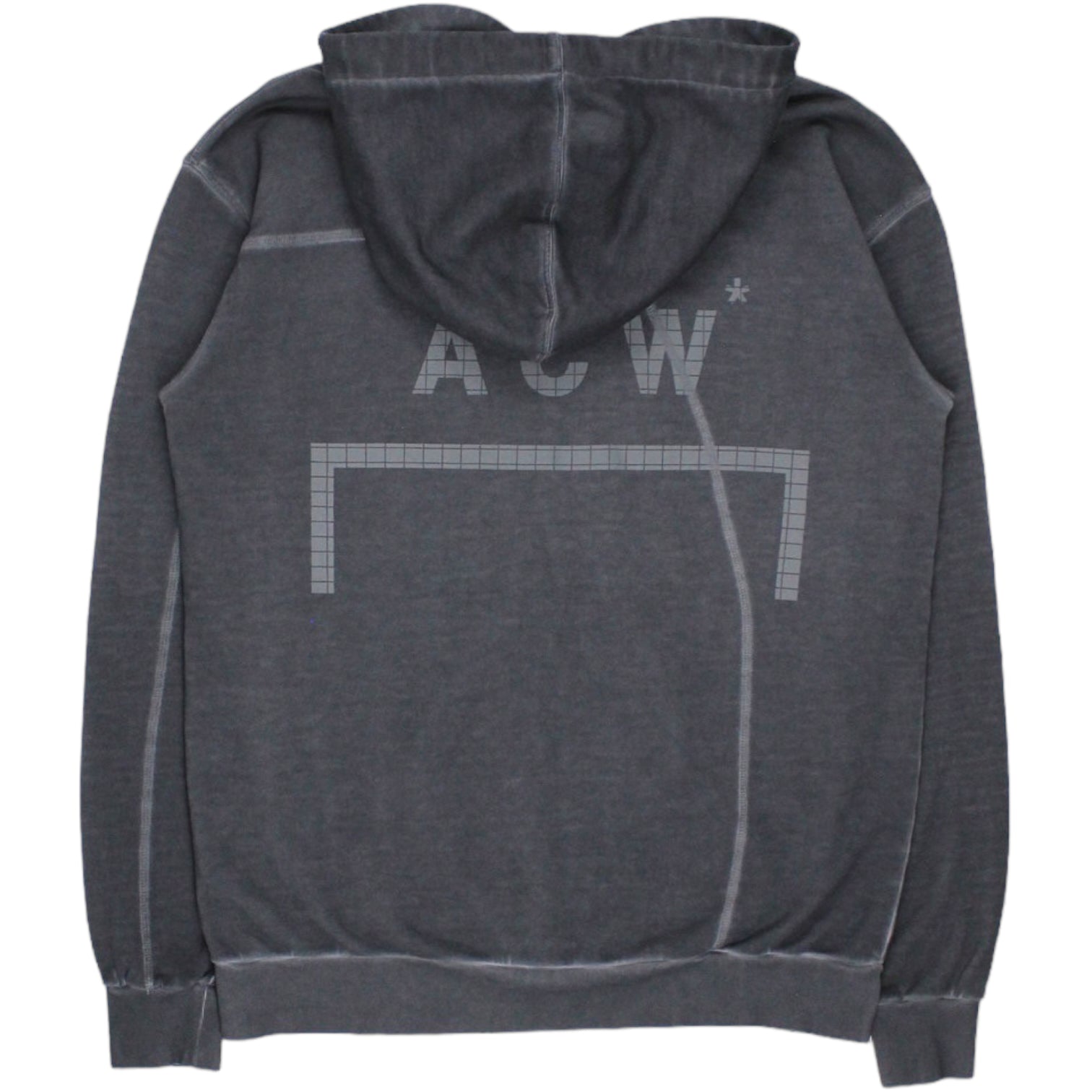 A Cold Wall Grey Overlock Zip Hoody