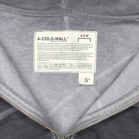 A Cold Wall Grey Overlock Zip Hoody