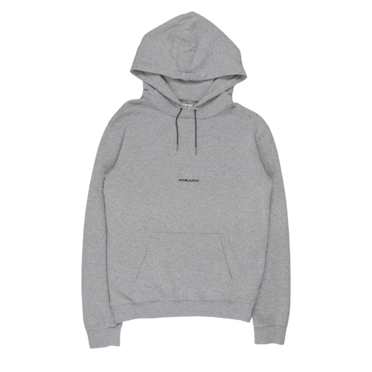 Saint Laurent Grey Archive Logo Hoody