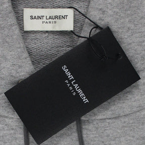 Saint Laurent Grey Archive Logo Hoody