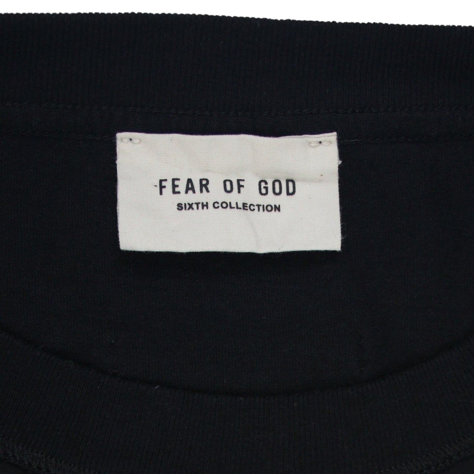 Fear Of God Black Logo T-Shirt