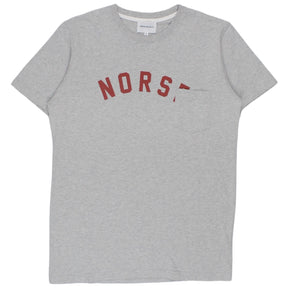 Norse Projects Grey Marl Classic Ivy Logo Tee