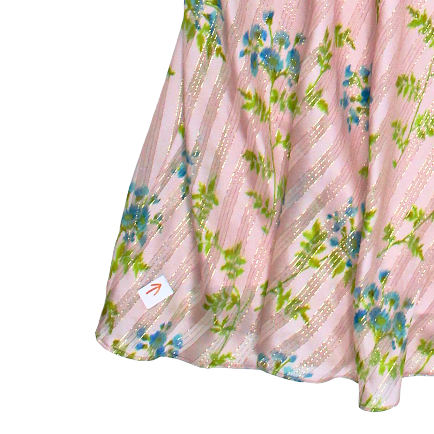 L.K. Bennett Pale Pink/Multi Leith Silk Rich Dress