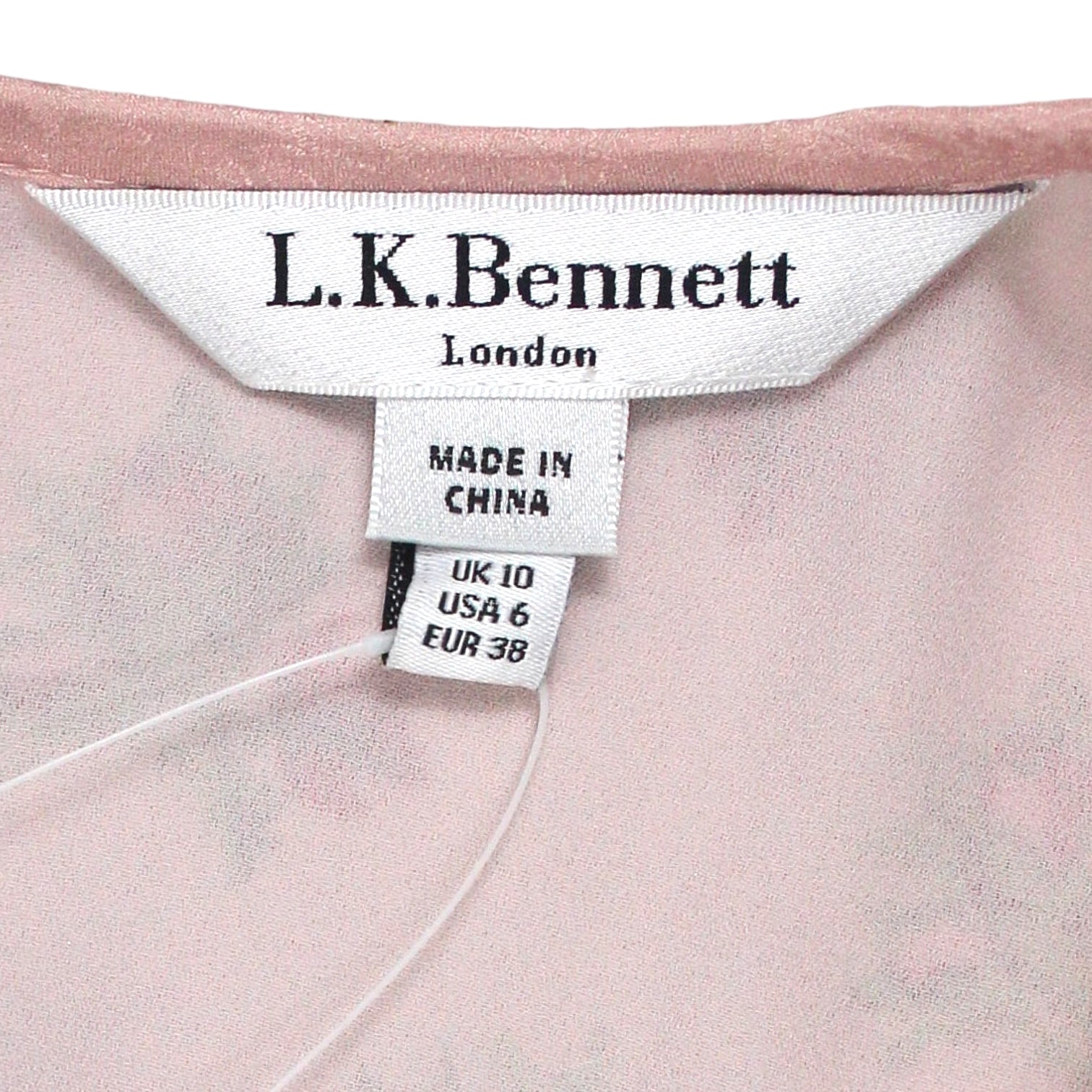 L.K. Bennett Pink Floral Silk Dress