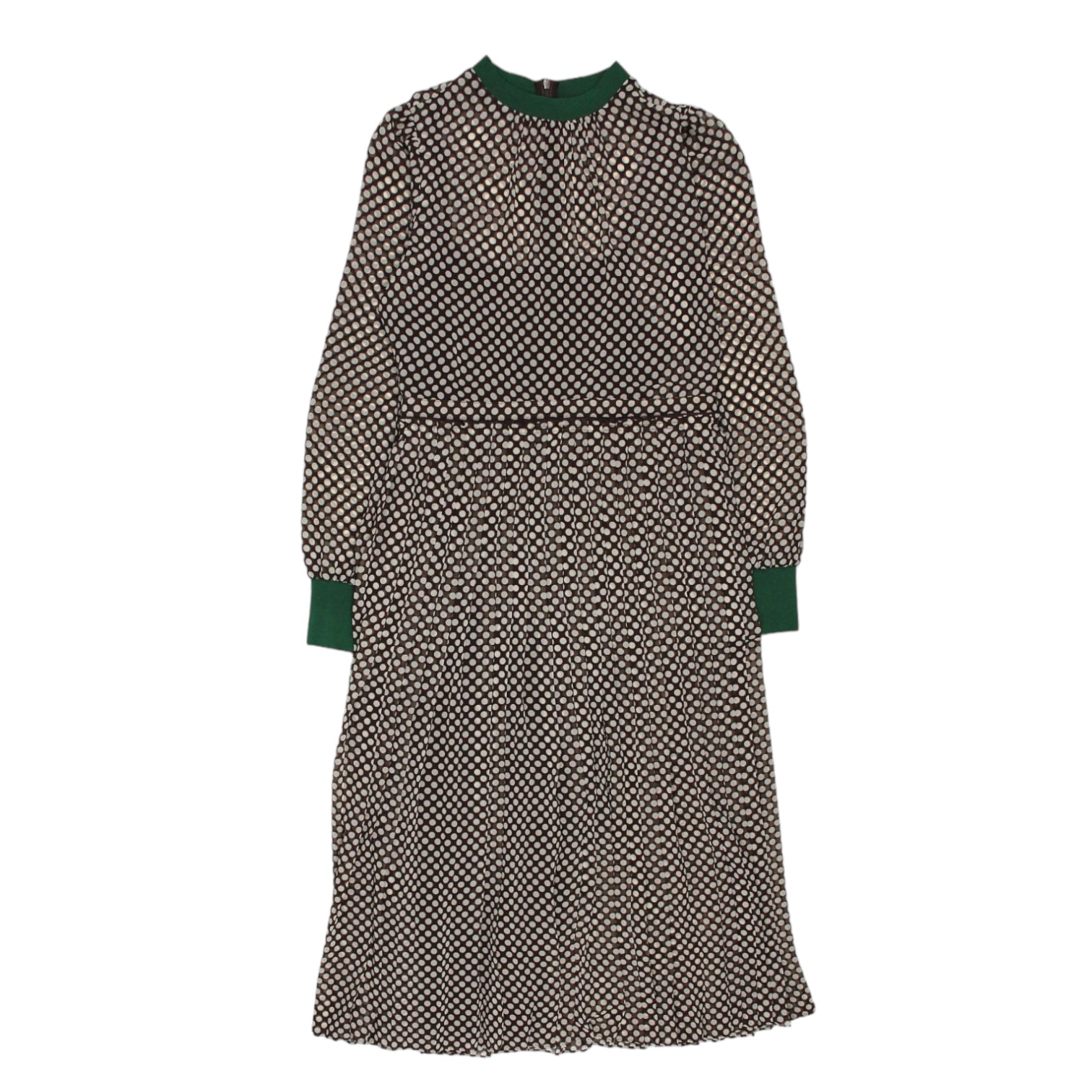 L.K. Bennett Brown/Cream Dot Dress