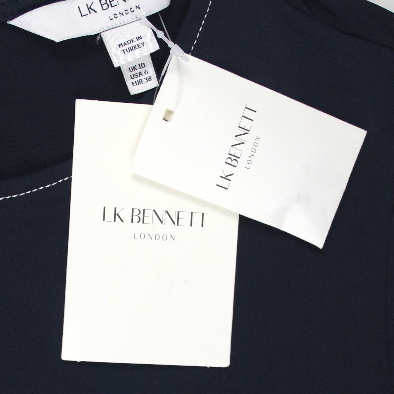 L.K. Bennett Navy Dr Barbara Dress