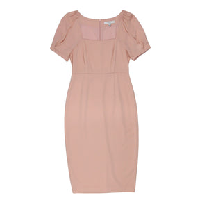 L.K. Bennett Pale Pink Paige Square Neck Dress