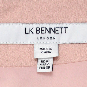 L.K. Bennett Pale Pink Paige Square Neck Dress