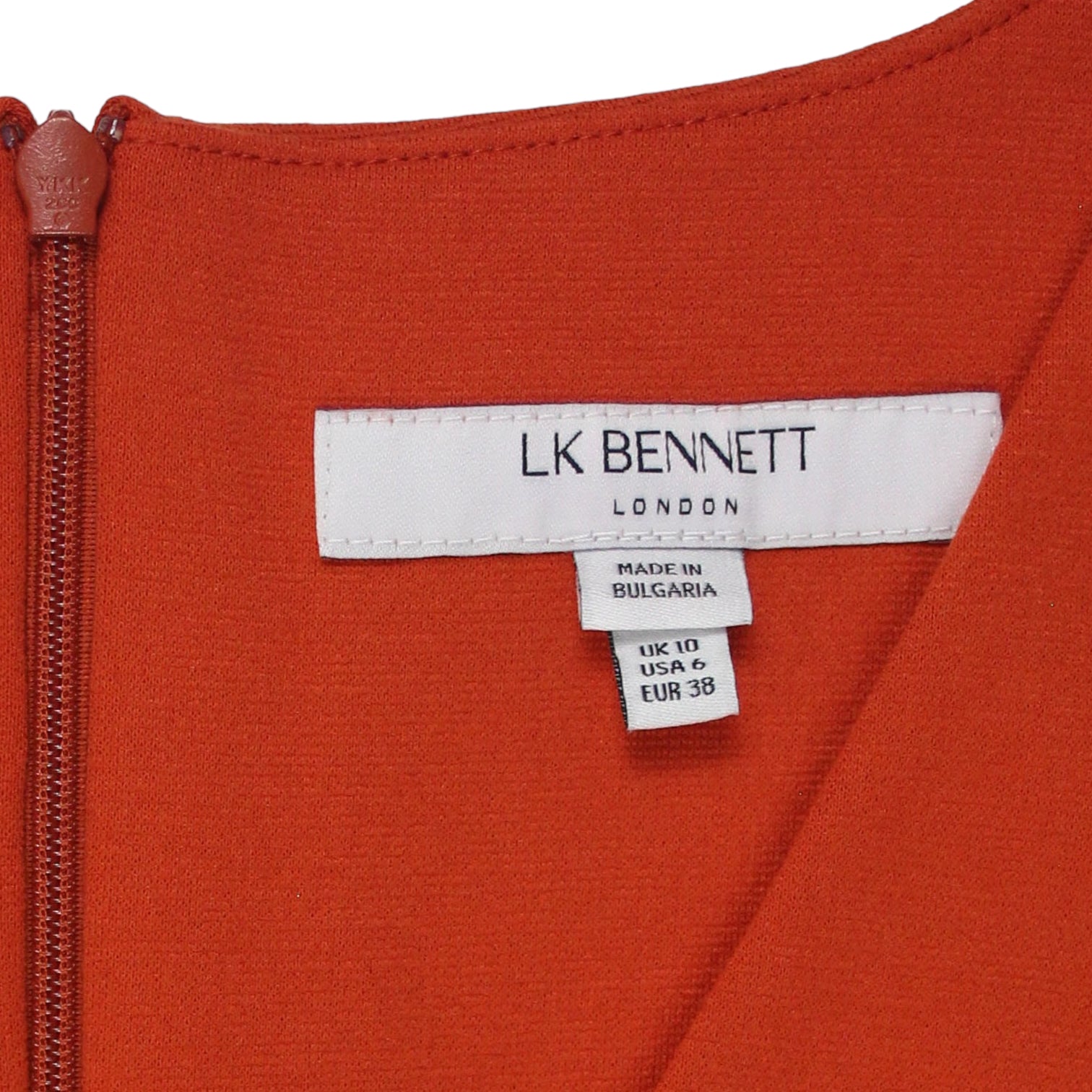 lk bennett orange dress L.K. BENNETT Montana Silk Dress