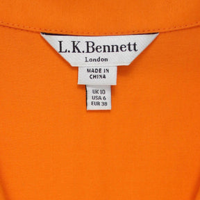 L.K.Bennett Orange Midi Shirt Dress