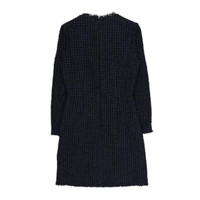 L.K. Bennett Navy/Black Hanna Italian Tweed Dress