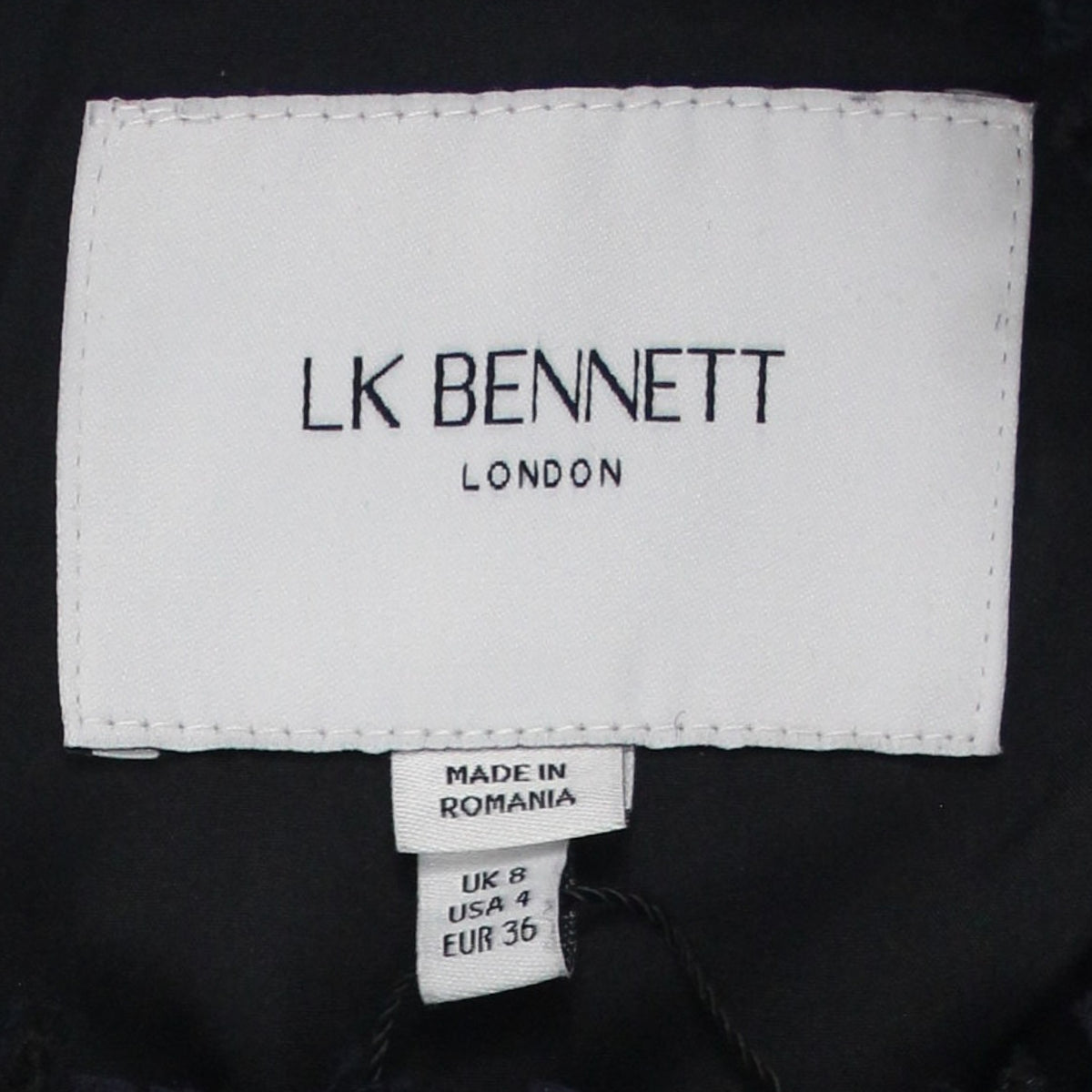 L.K. Bennett Navy/Black Hanna Italian Tweed Dress