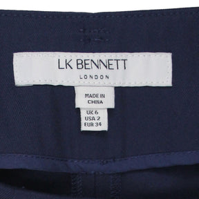 L.K. Bennett Navy Crop Trousers