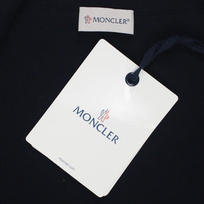 Moncler Navy Padded Front Bomber Jacket