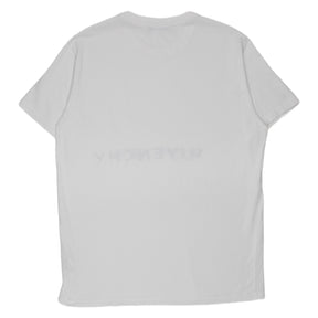 Givenchy White Distressed Logo Tee