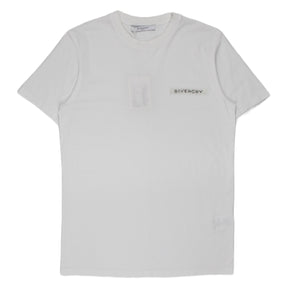 Givenchy White Sequin Logo Tee