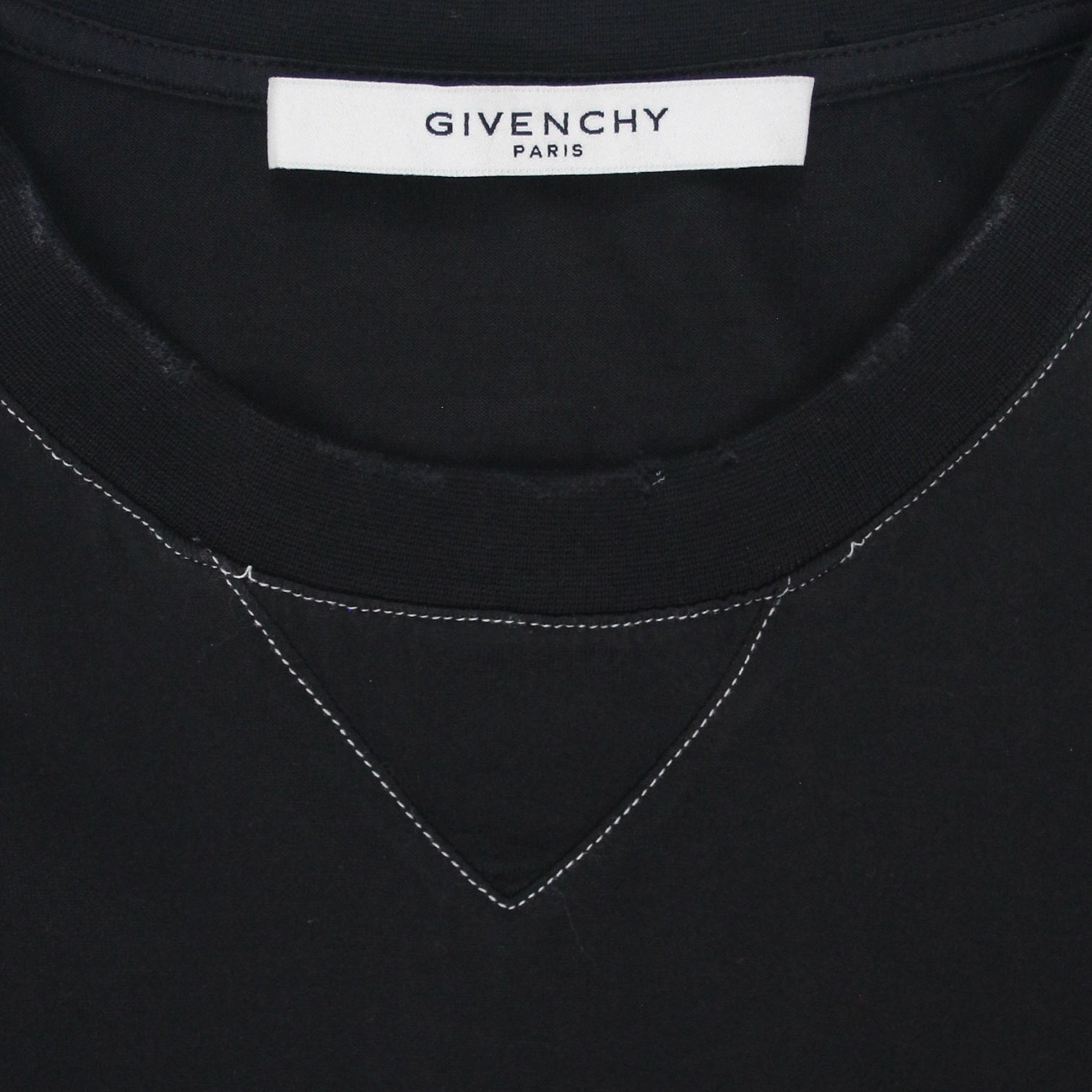 Givenchy Black Vintage Paris Logo Tee