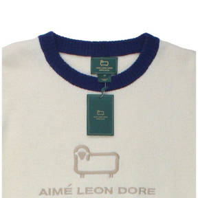 Aime Leon Dore Cream/Multi Sheep Logo Jumper