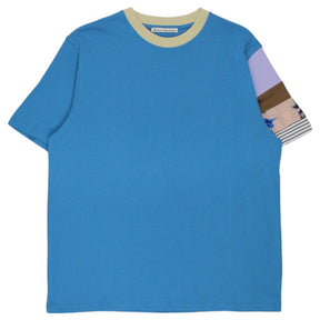 Acne StudioS Blue/Multi Mixed Fabric Tee