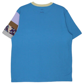 Acne StudioS Blue/Multi Mixed Fabric Tee