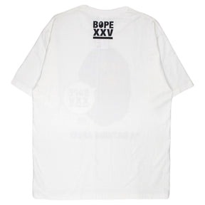 A Bathing Ape White Bape XXV Ape Head Tee