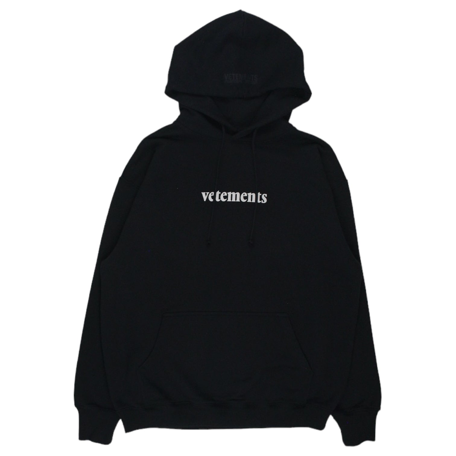 Vetetments Black Logo Hoody