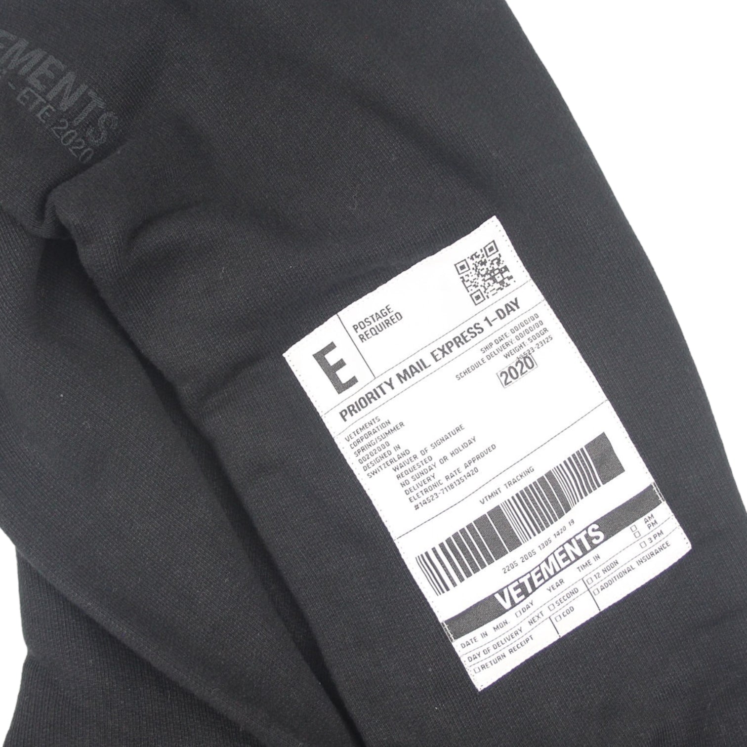 Vetetments Black Logo Hoody