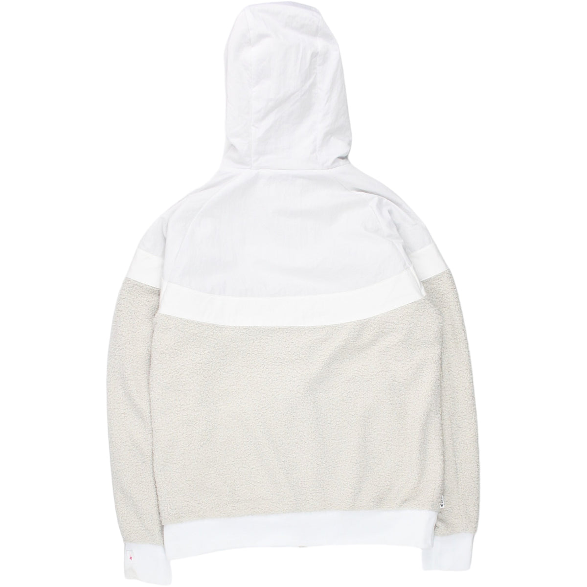 Nike White/Bone Sherpa Wind Runner Jacket