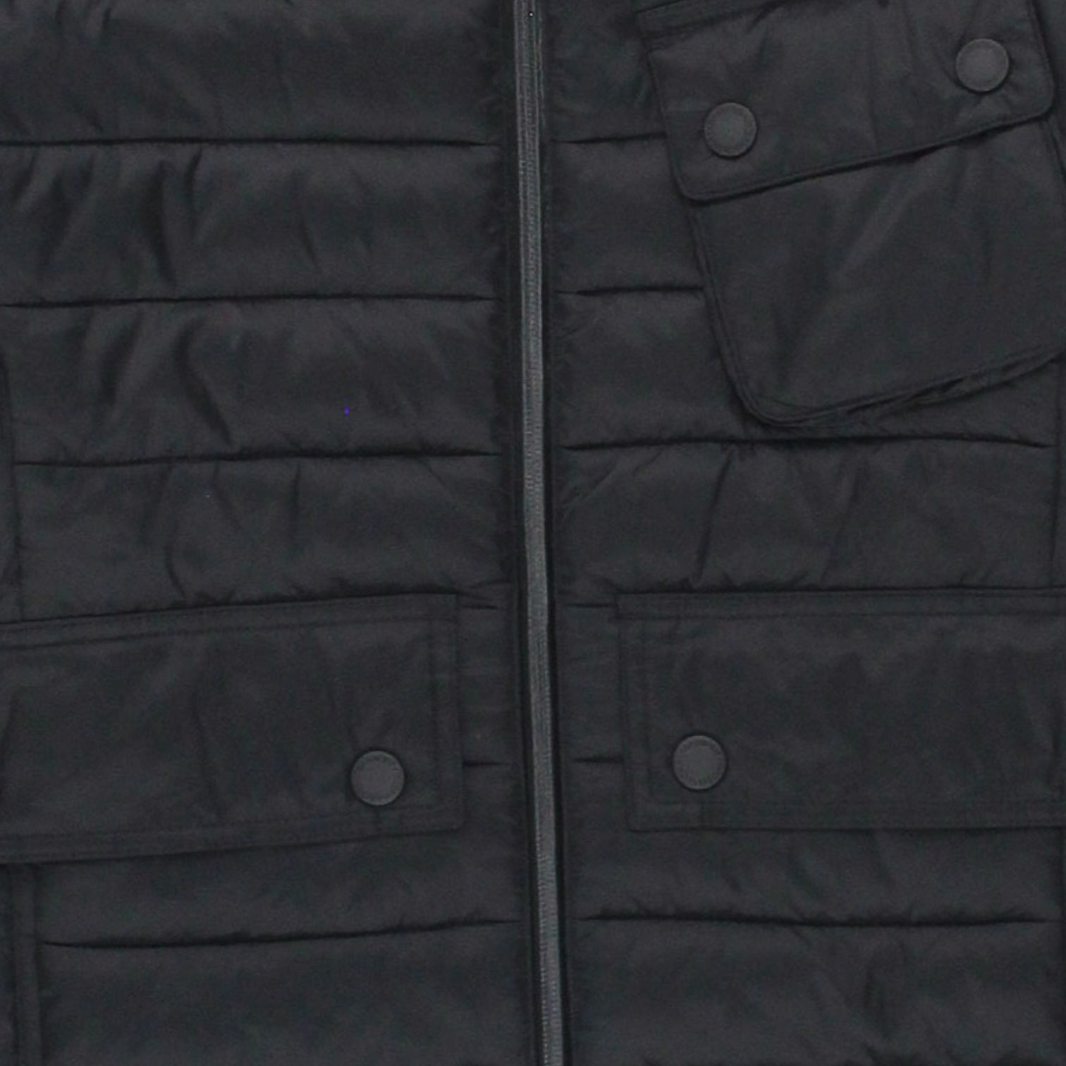 Barbour Black Ouston Hooded Padded Jacket