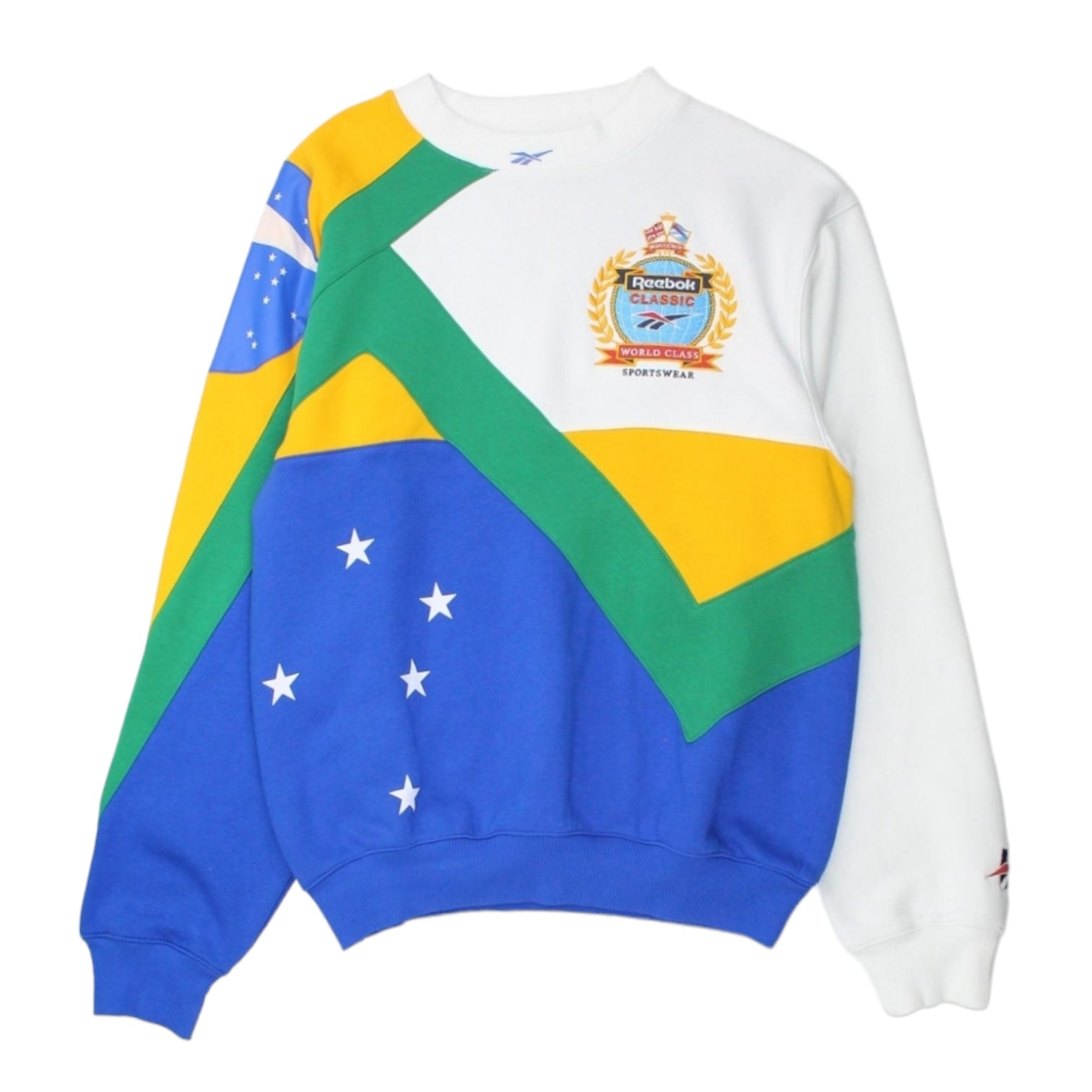 Reebok Blue/Multi Embroidered Logo Sweatshirt