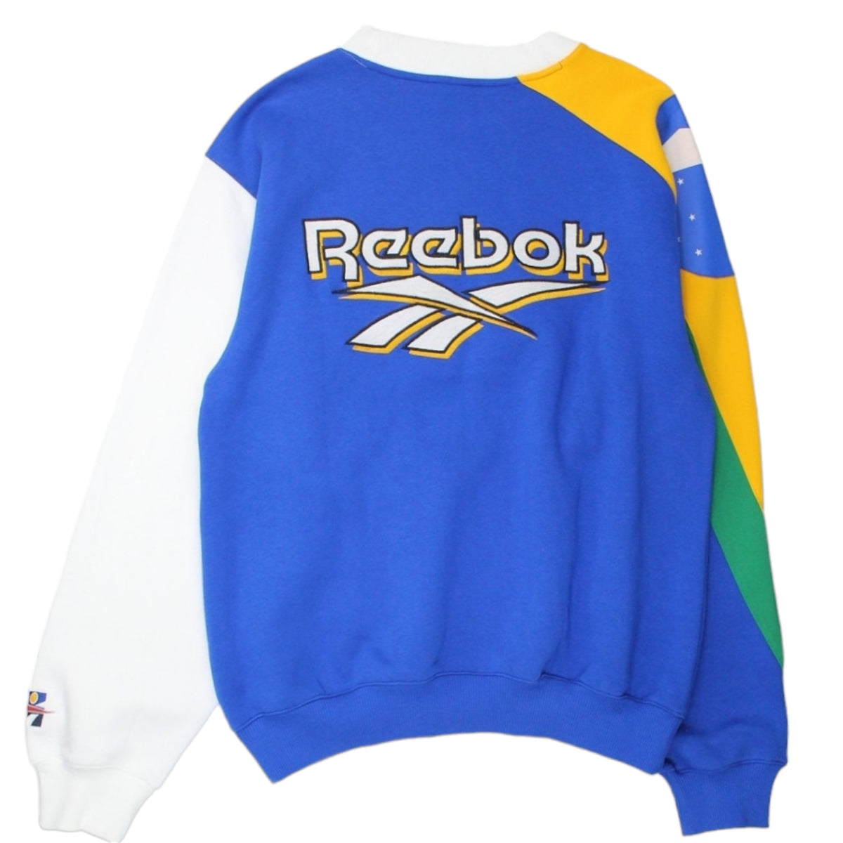 Reebok Blue/Multi Embroidered Logo Sweatshirt