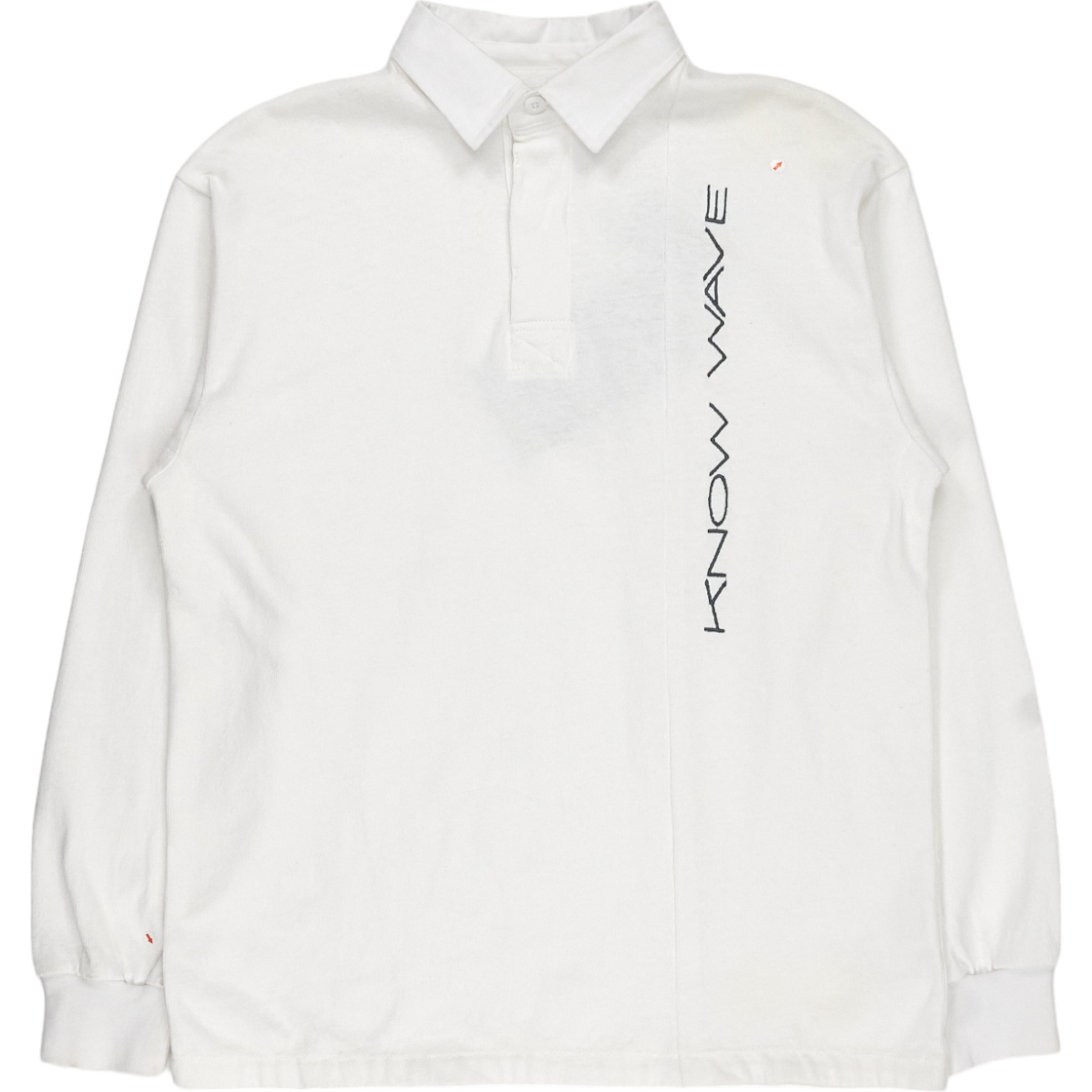 Know Wave White Stretch Rugby Shirt