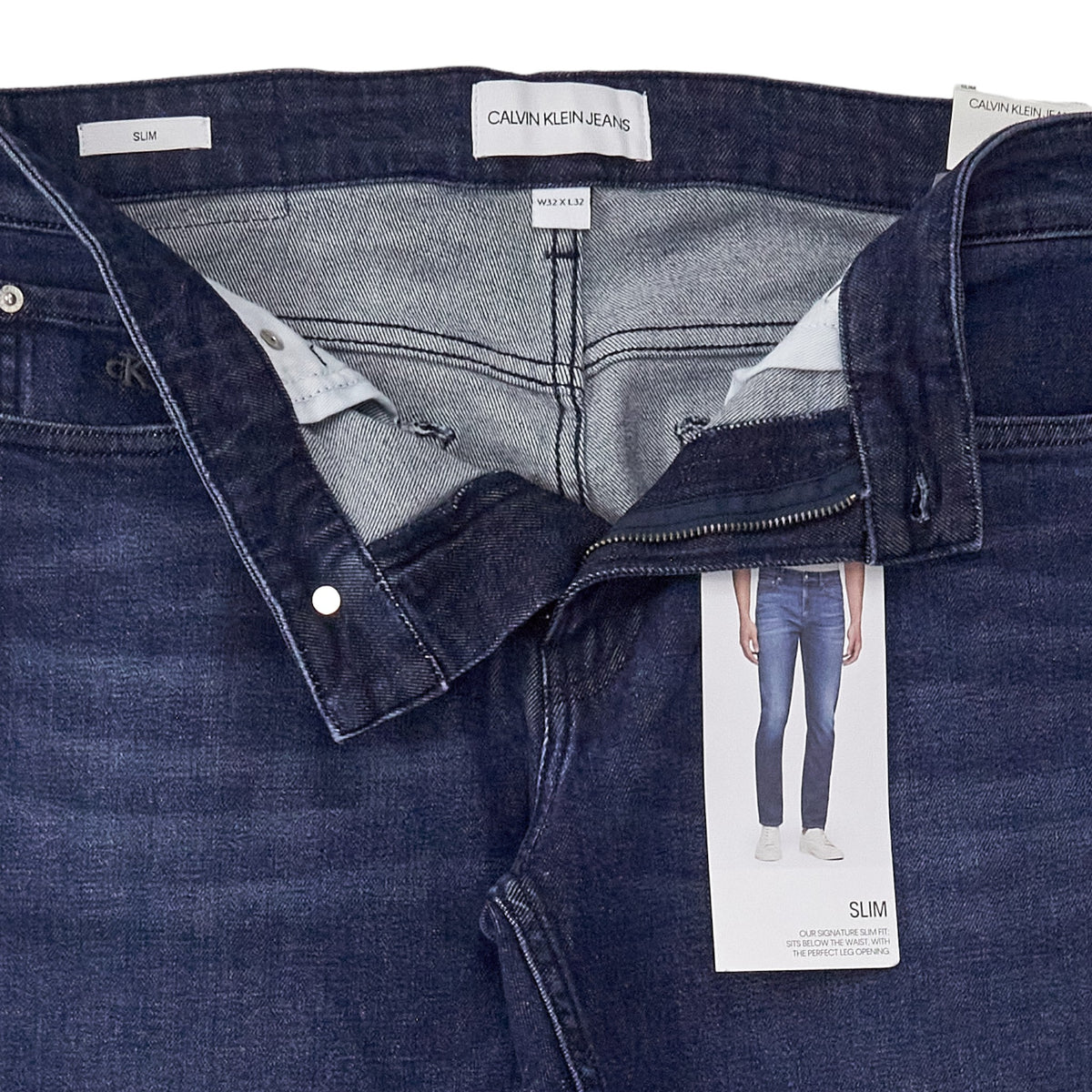 Calvin Klein Jeans Dark Blue Slim Jeans