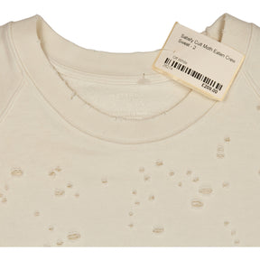 Satisfy Off White Cult Moth Eaten Crew Sweat